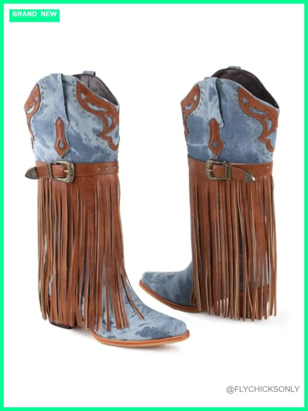 Faux Fur Knee High Boots Women Pointed Toe Block Heel Winter Snow